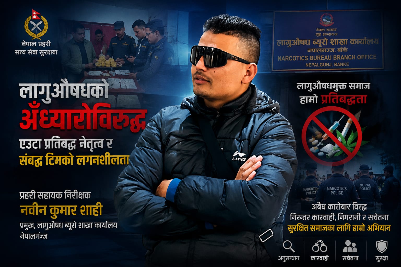 स्तम्भ लागुऔषधको अँध्यारोविरुद्ध एउटा प्रतिबद्ध नेतृत्व र संबद्ध टिमको लगनशीलता !