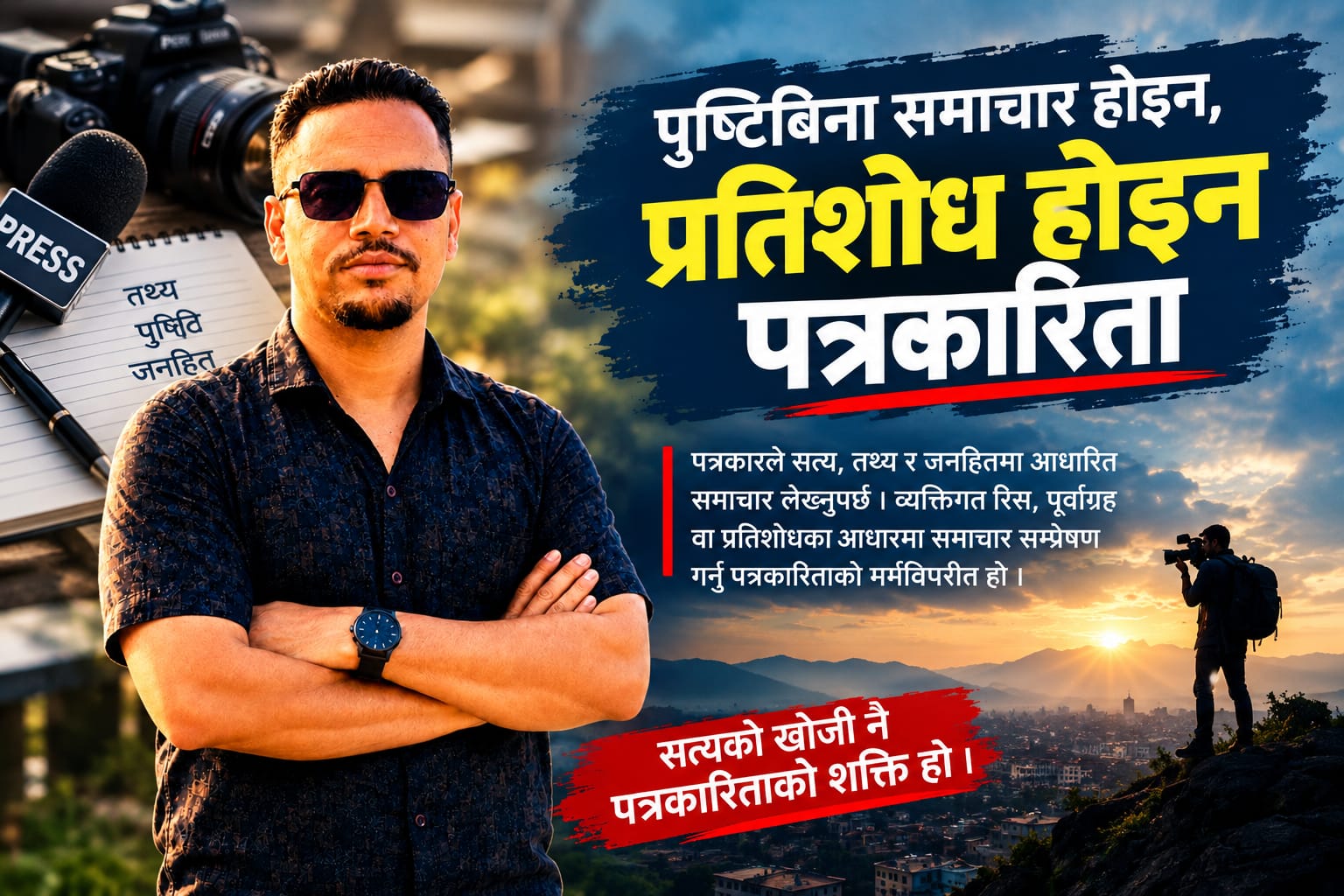 पुष्टिबिना समाचार होइन, प्रतिशोध होइन – पत्रकारिता